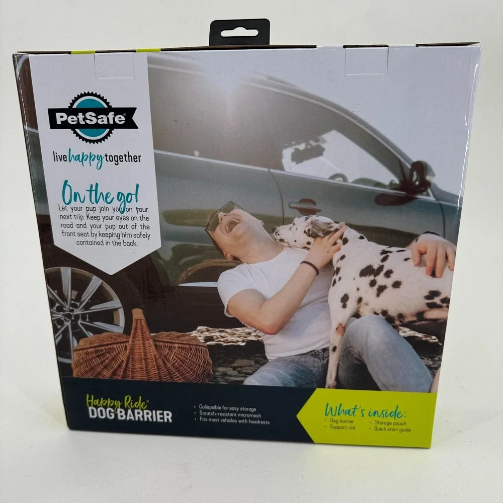 PetSafe Happy Car Ride Safety Dog Barrier Collapsible Mesh NEW